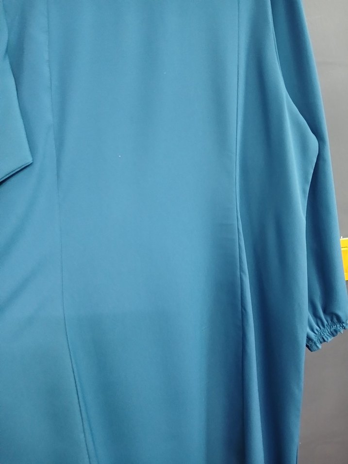 Mavi Kadın Uzun Salaş Elbise - Görsel 4