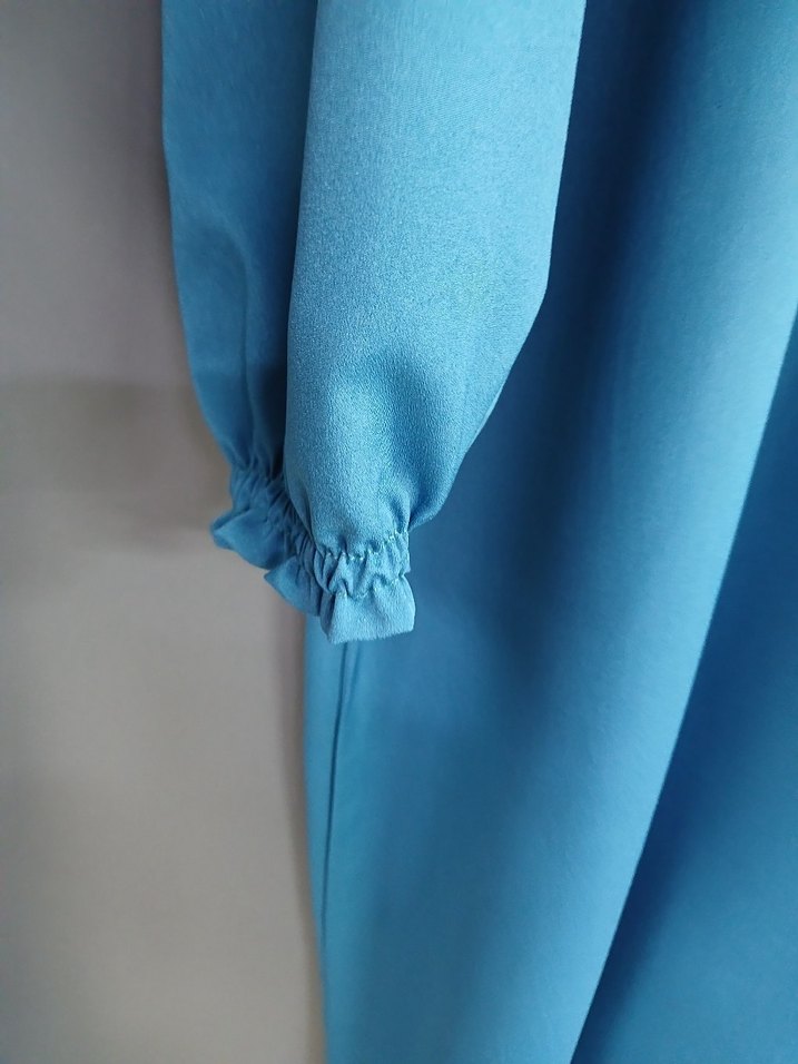 Mavi Kadın Uzun Salaş Elbise - Görsel 5