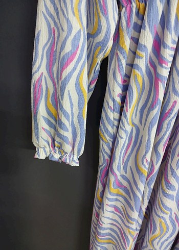 Bohem Çok Renkli  Uzun Elbise - Görsel 5