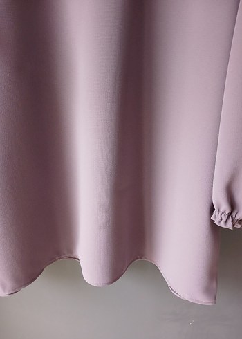 gri Kadın Uzun Kollu Salaş Tunik - Görsel 5