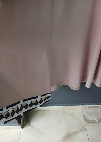 Bej Düğmeli Uzun Kollu Kadın Tunik - Görsel 5