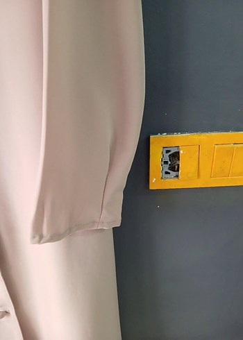 Bej Düğmeli Uzun Kollu Kadın Tunik - Görsel 9