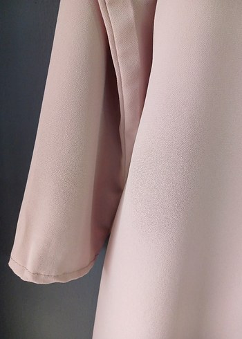 Bej Düğmeli Uzun Kollu Kadın Tunik - Görsel 4