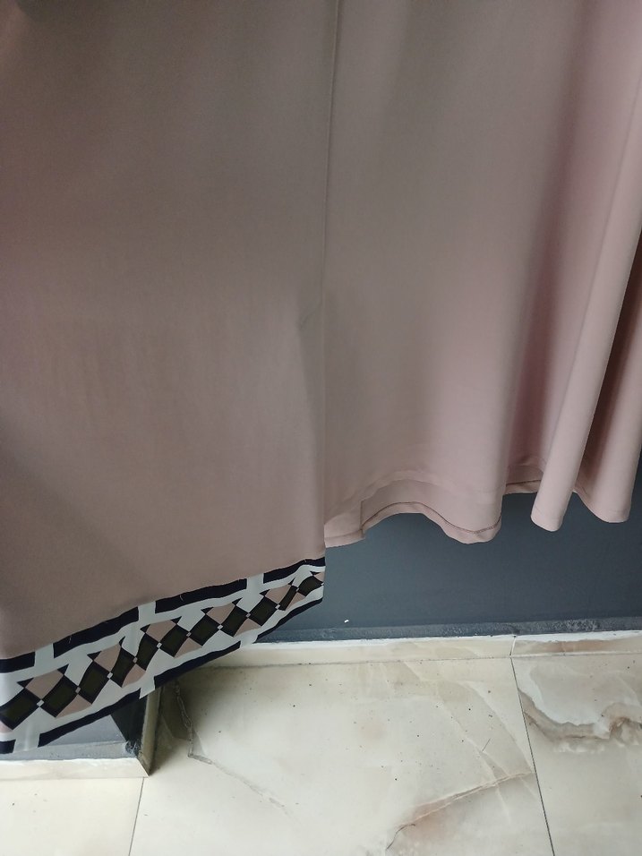 Bej Düğmeli Uzun Kollu Kadın Tunik - Görsel 5