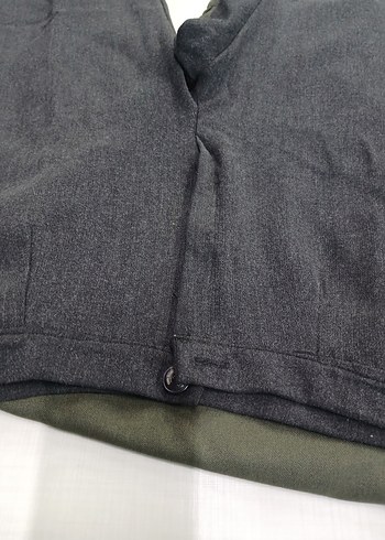 Diğer Gri Kadın Kumaş Pantolon, Normal Kesim, Fermuarlı 2 adet