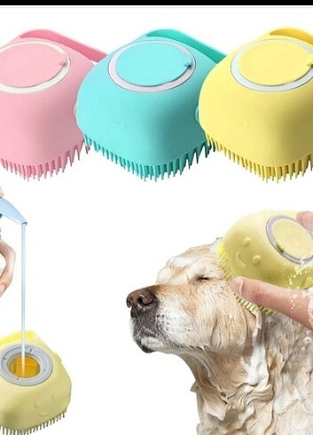 Şampuan hazneli kedi ve köpek yıkama kesesi