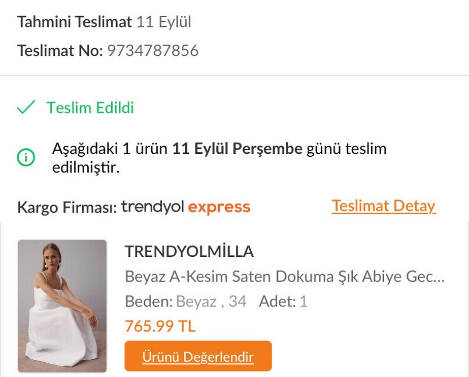 Beyaz Uzun Askılı Modern Klasik Elbise - Görsel 5