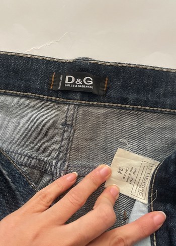 Dolce & Gabbana Kadın Lacivert Denim Günlük Jean - Görsel 5
