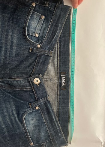 Dolce & Gabbana Kadın Lacivert Denim Günlük Jean - Görsel 4