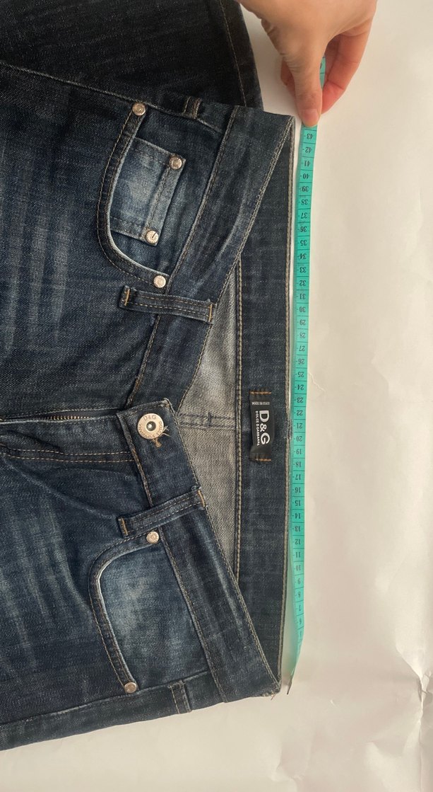 Dolce & Gabbana Kadın Lacivert Denim Günlük Jean - Görsel 4