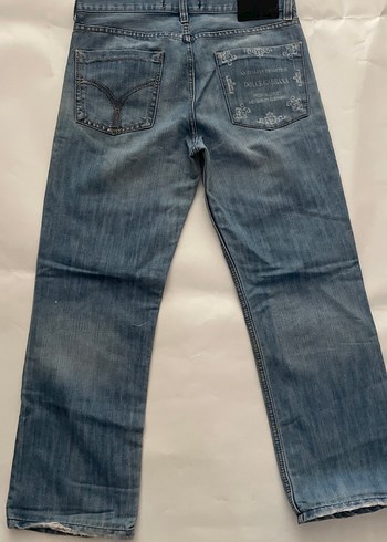 Açık Mavi Erkek Rahat Kesim Kot Pantolon - Görsel 3