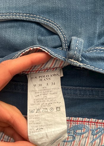 US  Kadın Mavi Denim Pantolon - Görsel 4