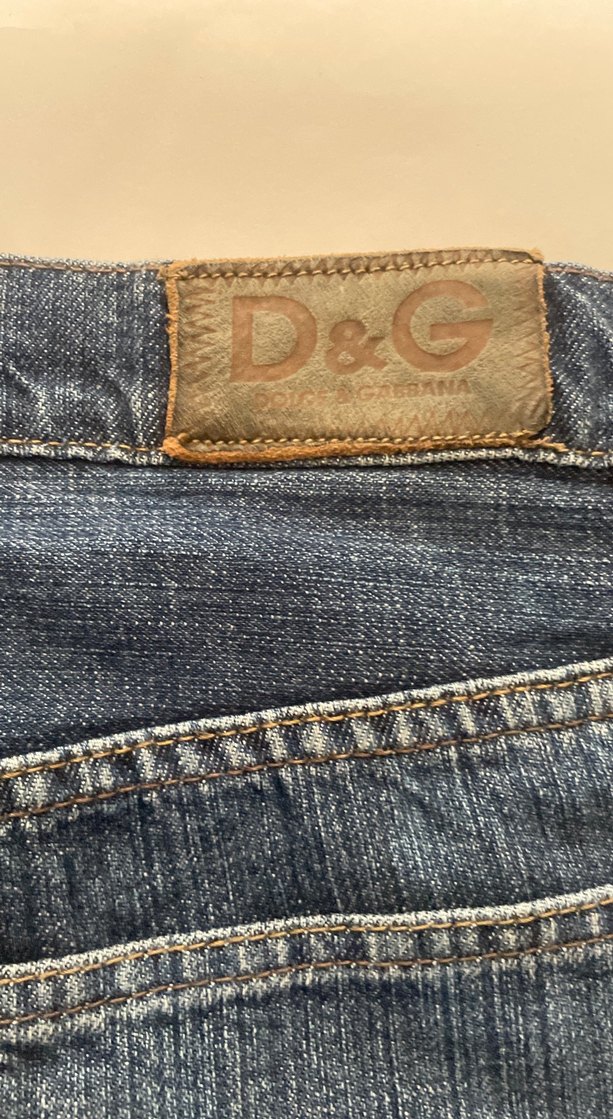 Dolce & Gabbana Kadın Lacivert Denim Jean Pantolon - Görsel 5