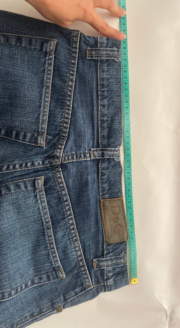 Dolce & Gabbana Kadın Lacivert Denim Jean Pantolon - Görsel 4