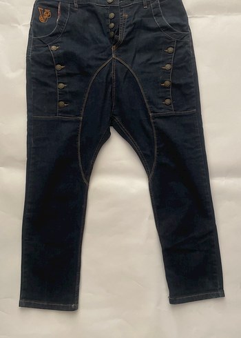 Versace Jeans Couture Lacivert Düğmeli Rahat Kesim Erkek Jean - Görsel 2