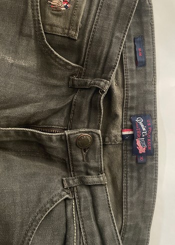 US Polo Askeri Yeşil Erkek Regular Fit Denim Pantolon - Görsel 5