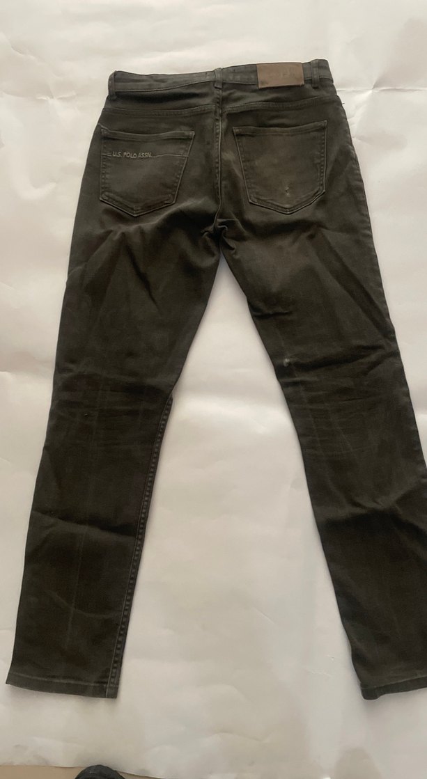 US Polo Askeri Yeşil Erkek Regular Fit Denim Pantolon - Görsel 2