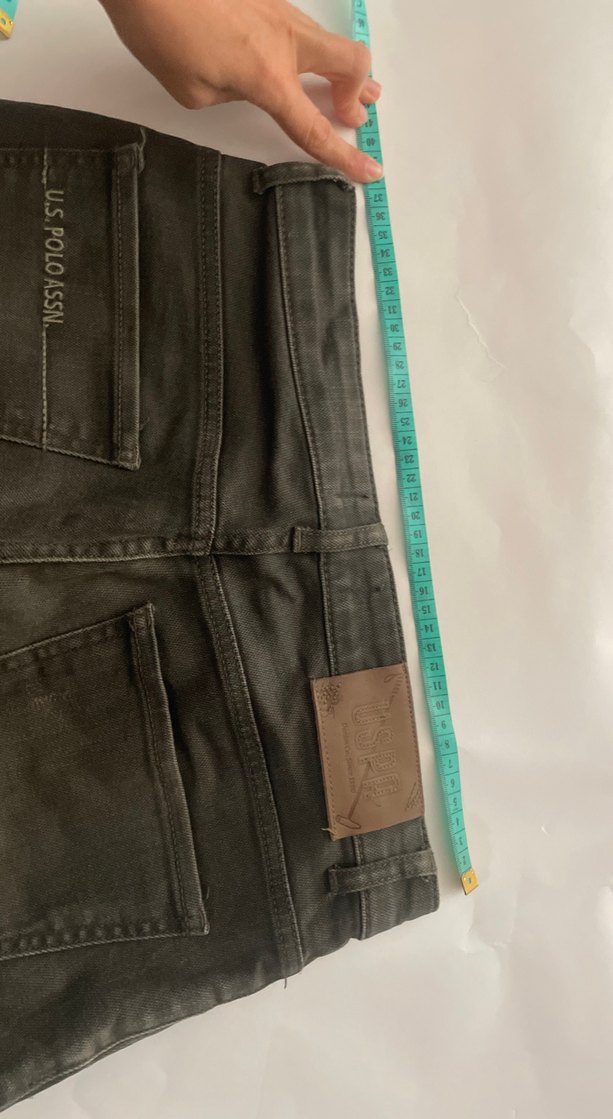 US Polo Askeri Yeşil Erkek Regular Fit Denim Pantolon - Görsel 4