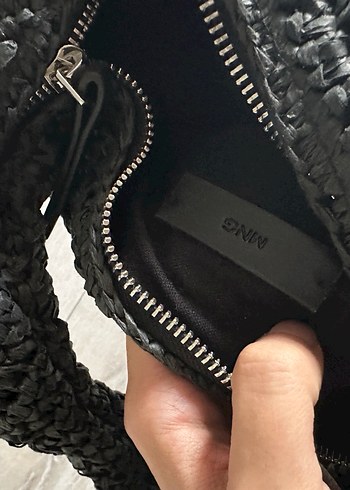 Siyah Örgü Kadın Çanta - Görsel 5