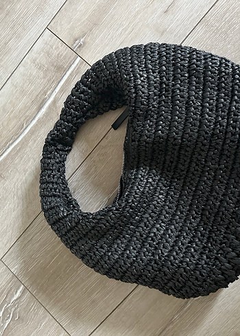 Siyah Örgü Kadın Çanta - Görsel 4