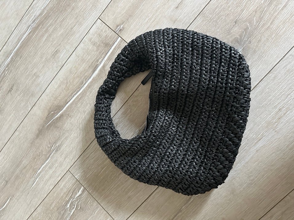 Siyah Örgü Kadın Çanta - Görsel 4