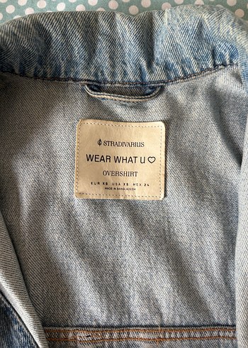 Mavi Düğmeli Kadın Kot Ceket - Görsel 3