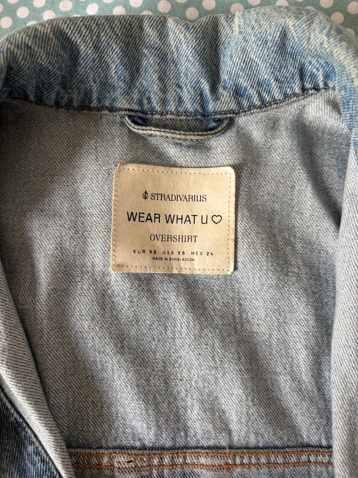 Mavi Düğmeli Kadın Kot Ceket - Görsel 3