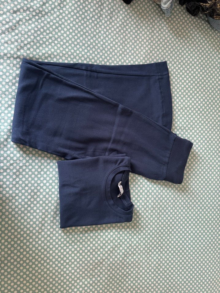 Lacivert Kadın Denim Eşofman Altı - Görsel 2