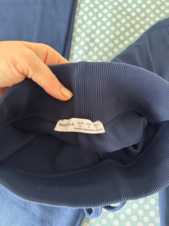 Lacivert Kadın Denim Eşofman Altı - Görsel 4