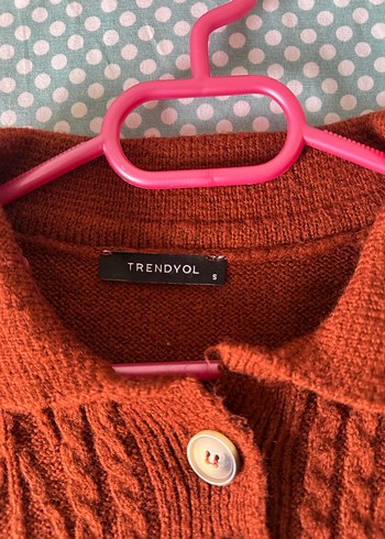 Kahverengi Örgü Vintage Kadın Kazak - Görsel 3