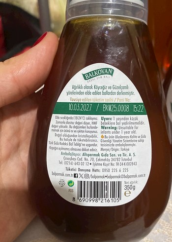 Diğer 350g Balparmak Balkovan Doğal Çam Balı