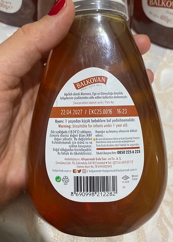 Diğer Balparmak Balkovan Çiçek Balı 460g