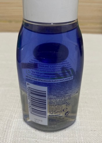 Nivea Nivea Çift Fazlı Suya Dayanıklı Makyaj Temizleyici