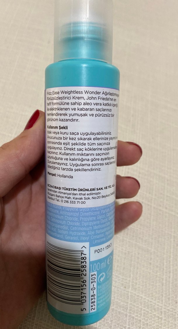 John Frieda Frizz Ease Hafif Düzleştirici Krem - Görsel 2