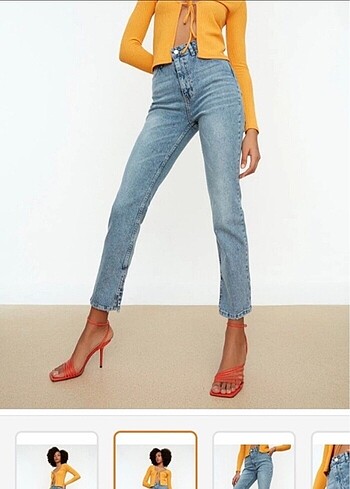 Trendyolmilla yırtmaçlı jean