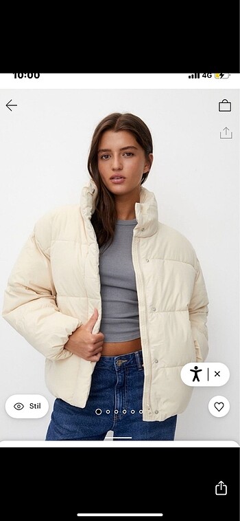 Pull and Bear Pul and bear şişme mont