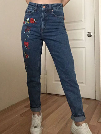 26 Beden mavi Renk Vintage mom jean