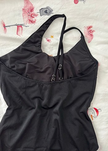 Siyah Çapraz Askılı Kadın Mayo - Görsel 2