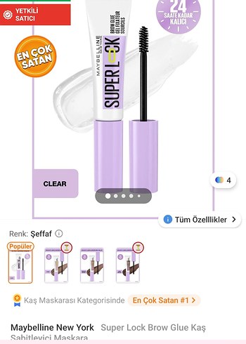 Maybelline Super Lock Glue Kaş Sabitleyici Maskara - Görsel 4
