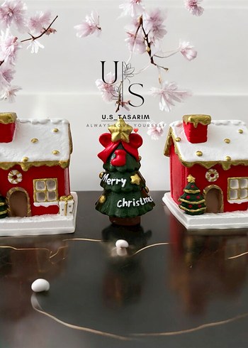 Renkli Kırmızı Noel Figürleri - Görsel 2