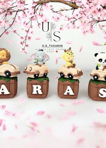 Renkli Ahşap Oyuncak Hayvan Figürleri - Görsel 2