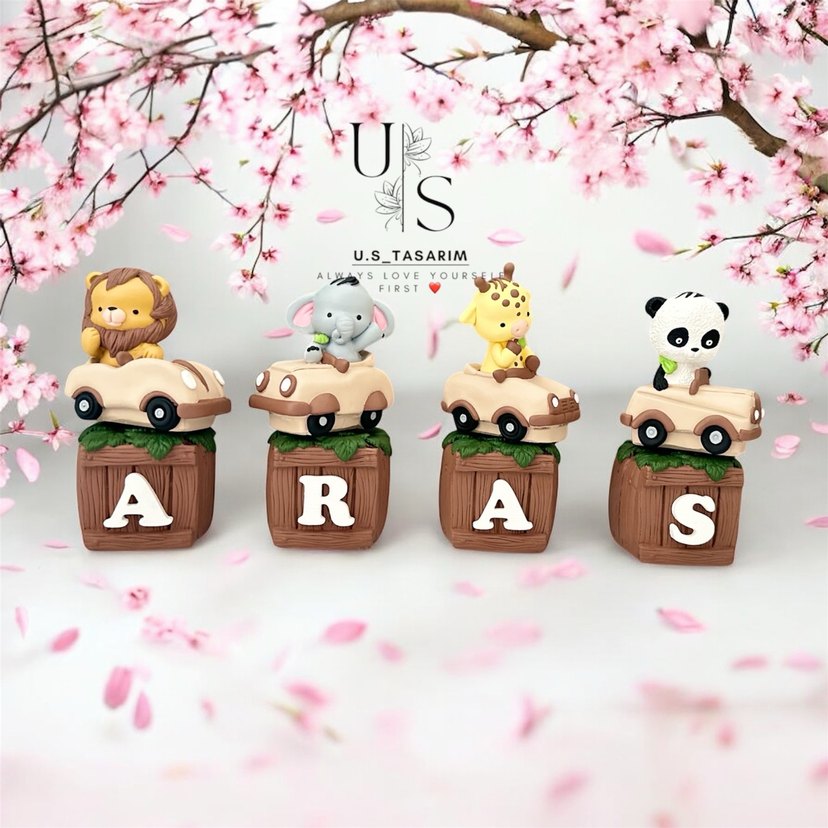 Renkli Ahşap Oyuncak Hayvan Figürleri - Görsel 2