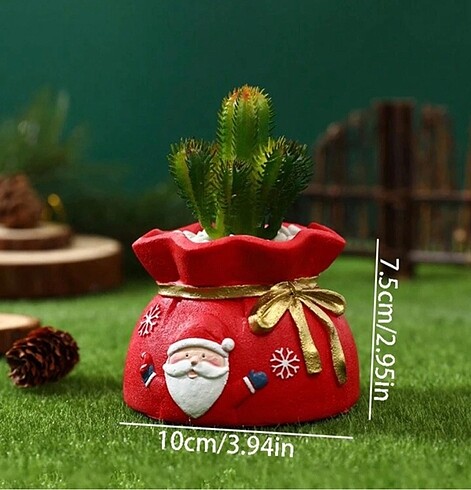 Noel saksı kalemlik - Görsel 5