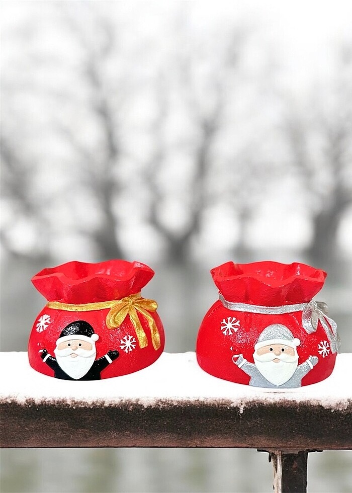 Noel saksı kalemlik - Görsel 2