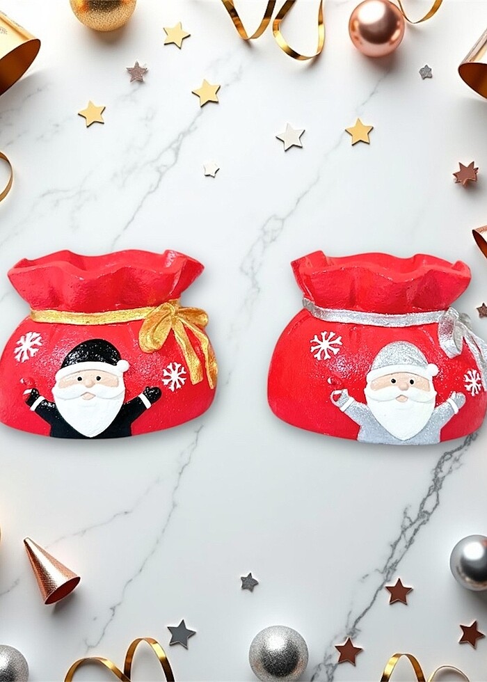 Noel saksı kalemlik - Görsel 3