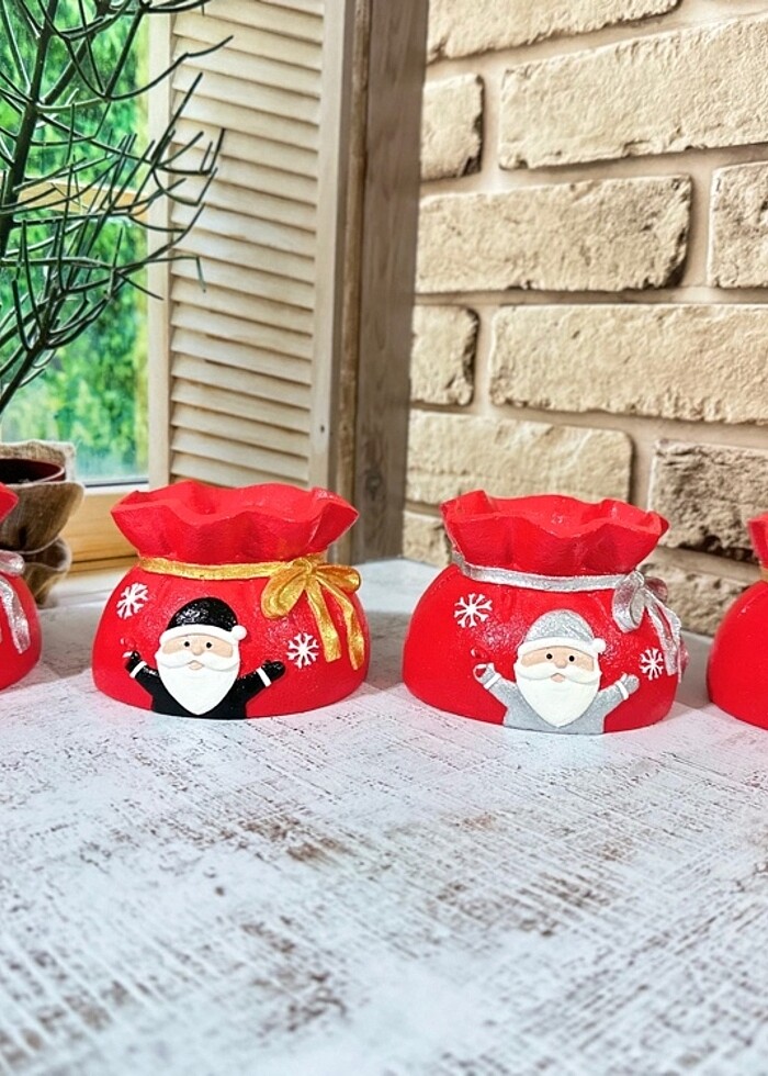 Noel saksı kalemlik - Görsel 4