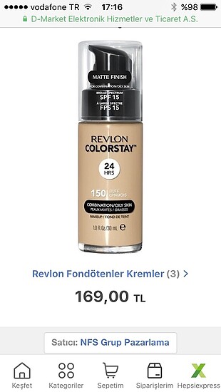 Revlon Colorstay 150 fondöten