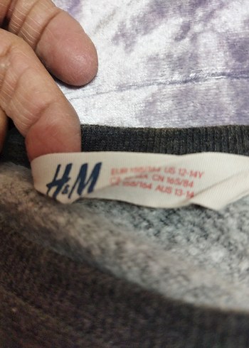 Kadın Gri Pul İşlemeli Baskılı Sweatshirt - Görsel 4