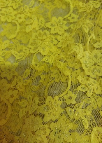 Sarı Dantel Kadın Atlet - Görsel 4