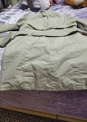 Düğmeli Bej Hamile Trençkot - Görsel 7